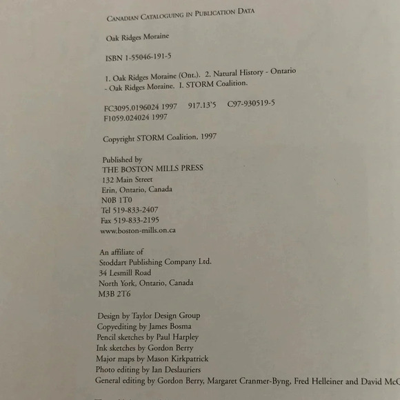 1997 Oak Ridges Moraine Book - Picture 2 of 7